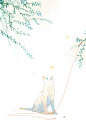 绘制的#隔壁家的猫咪#由日本文具商购买后制作胶带便签本等文具，年后国内出售哟#原创##小清新##猫##植物#