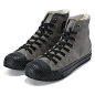工装系列系带高帮帆布鞋-ACF04 灰色 - 鞋 男鞋 帆布鞋  