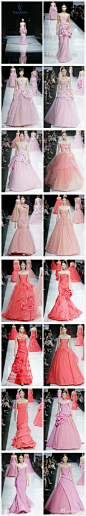#时尚上海 捷豹中国 上海时装周闭幕大秀 Vera Wang 2013# #秀场回顾# 粉色是感性，是性感；是梦幻，是精致；是坚强，也是冷酷。粉色是一切！这就是Vera Wang 2014秋冬系列婚纱的粉色主题！