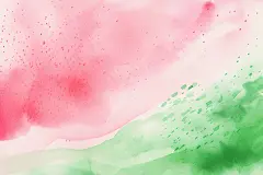 简约西瓜配色粉绿色水彩烟雾纹理素材图片