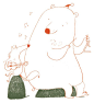 #插了个画# 德国插画师 Ina Hattenbauer，个站：O网页链接