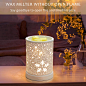 Amazon.com: SIAXOLO Wax Melt Warmer for Scented Wax Electric, Candle Wax Burner Fragrance Warmer for Bedroom, White Snowflake Design Wax Scent Melts Warmer Home Decor Gifts : Home & Kitchen