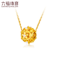 六福珠宝花韵黄金转运珠路路通珐琅工艺足金串珠定价FIA1TBP0005-tmall.com天猫