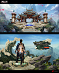 Some Concept of "Heroes of kindoms"  copyright by Netease, Yanchong Lim : http://y3.163.com
It's a MOBA game ,online since 2012.
It's the story about  ancient china the Three Kingdoms time‘s heroes and general