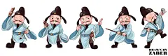李白携好友游玩系列插画-古田路9号-品牌创意/版权保护平台