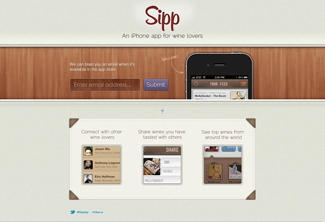 Sipp - An iPhone app...