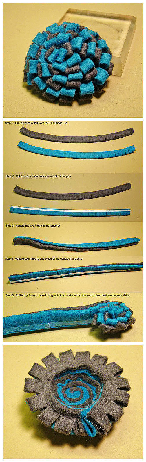  手工DIY 非常独特的手工布做花教程 