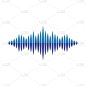Sound wave logo images illustration design