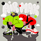 adobe illustrator air max Character design  ILLUSTRATION  Nike Procreate