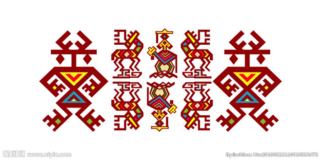 黎族自然崇拜图腾花纹