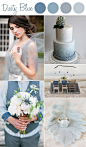 6种不同层次蓝色的婚礼灵感