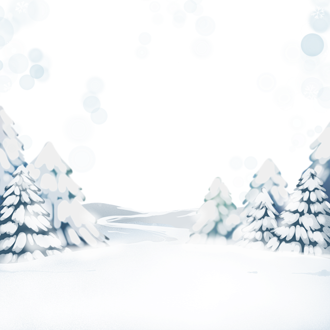 冬天 雪景 树