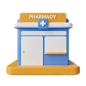 Pharmacy Store 3D Icon