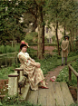 被拒绝的求婚，1899年（英国画家埃德蒙·布莱尔·莱顿作品） ​​​​