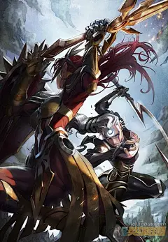 英雄联盟韩式手绘：宿命对决 爱恨情仇皆一画_巴士LOL