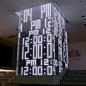 Video of 'Hikari No Tokei' gate designed by Hiroshi Yoneya. An animated LED "Light Clock" in Ikebukuro, Tokyo.