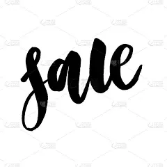 矢量插图手绘字体报价口号销售