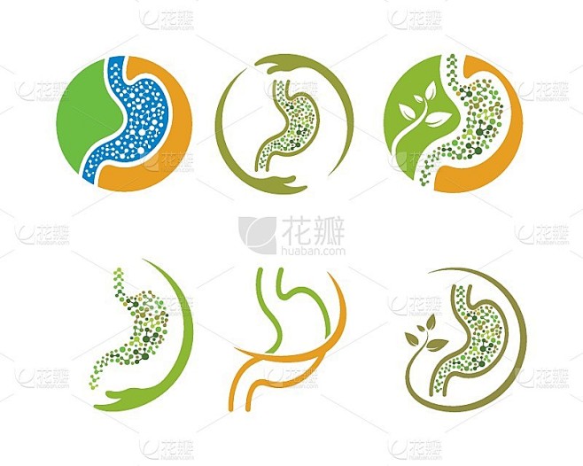 胃图标矢量插图设计