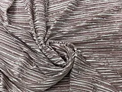 金丝绒时装弹力布料 裸粉色镂空条纹色织春秋款面料 连衣裙打底衫-淘宝网