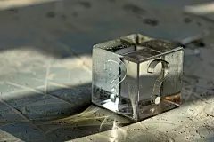 质感问号方块图片摄影图