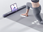 Solelp interactive yoga mat turns stretching into a fun game for daily motivation