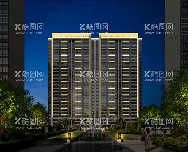 小区亮化效果图照明建筑景观 - 源文件下载【酷图网】亮化效果图,小区亮化夜景,亮化,照明,建筑照明,楼宇亮化,建筑景观,建筑亮化,夜景照明 ...