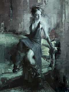 Wxm111采集到Jeremy Mann 冷调油画 ​​​​