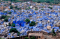 印度拉贾斯坦邦: 拉贾斯坦邦的第二大城市焦特布尔以“蓝色之城”闻名,梅兰加尔城堡俯瞰景色