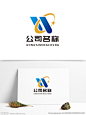 字母W标志通信科技行业logo