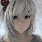 both 3d model and 2d drawing [ edith wilton 3d model ] concept preview, Mawa Setiawan : long time i didn't finish the model, still workng on 3d model [ edith wilton character ] my own character, both drawing 2d-3d preview for the hair.... still looking fo