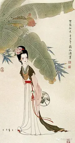好漂亮的工笔仕女图！