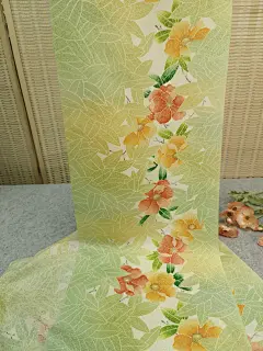 京友禅清新手绘花叶绿色正绢真丝高订桑蚕丝艺术布旗袍国风设计师-淘宝网