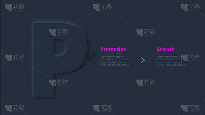 矢量暗neumorphic信息图。演示文...