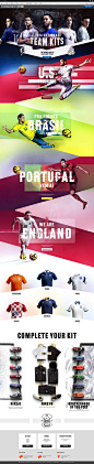 Nike National Team Kits 2014 on Web Design Served