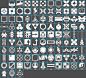 100 Retro Futuristic Icon Brushes