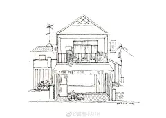 一副干净清新的小画来咯
做过程图我是认真的
画笔：秀意✏️
颜料：鲁本斯
#手绘##钢笔淡彩#
投稿（@图南-FAITH） ​​​​