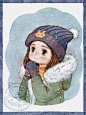 冬天快乐_Sweety喵喵丸__插画师作品_涂鸦王国gracg.com