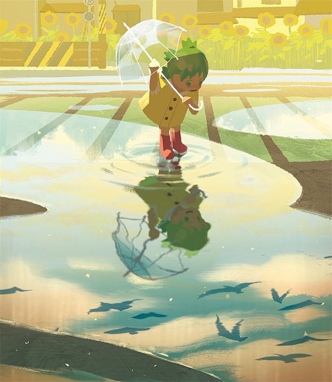 温暖的光影！ 12款故事场景插画 - 优...