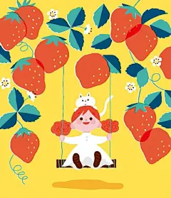 @最强美术生 的个人主页 - 微博
可爱治愈的扁平童趣插画 | Hiroko Suemasu ​​​