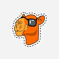 手绘戴眼镜的牛免抠素材_新图网 https://ixintu.com 动物 手绘 手绘画 牛