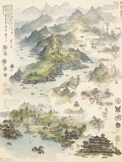 ＿别说了采集到场景—世界地图