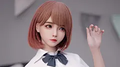 麻匪可爱萝莉少女 短发波波头动漫壁纸