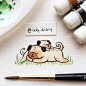 可爱水彩插画~
ins:inky.diary ​（转）via @ins插画 ​ ​​​​