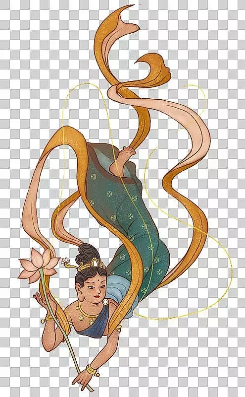 敦煌 飞天元素图片下载-花瓣网