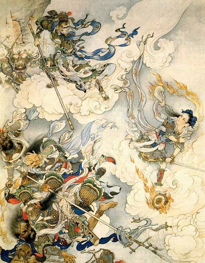 【图】国画大师刘继卤工笔大闹天宫组画[8...