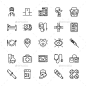 大纲医学图标——人们字符Outline Medicine Icons - People Characters救护车、床、保健、诊所、治疗,医生,滴管,药物,紧急状态,眼睛,食品,健康,心,医院,图标,实验室,医疗、医药、医学、制药、药丸,石膏,脉搏,听诊器,平板电脑,体温计,血压计,矢量,维生素 ambulance, bed, care, clinic, cure, doctor, dropper, drug, emergency, eye, food, health, heart, hospital, 