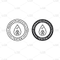 Dermatology tested label. Vector icon template