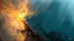Josef Barton 宇宙的幻想曲 灵感 星云 插画 手绘 宇宙 CG 