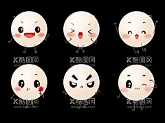  汤圆小人   - 源文件下载【酷图网】可爱,元宵节,汤圆小人,拟人,卡通,元素,