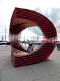 The PortHole: Anamorphic pavilion for the Living Architecture Festival by TOMA Architects